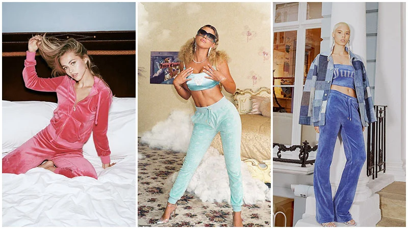 لباسهای ورزشی مخملی استایل Y2K